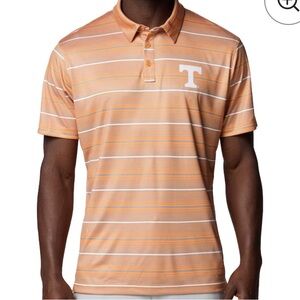 Tennessee Volunteers Columbia PFG Super Terminal Tackle™ Omni-Shade™ Stripe Polo